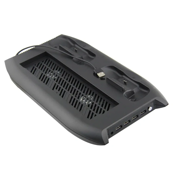 New for Xbox one X Stand Cooling Fan with Games Storage Charging Station 4 USB ports for Xbox one X