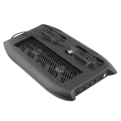 New for Xbox one X Stand Cooling Fan with Games Storage Charging Station 4 USB ports for Xbox one X
