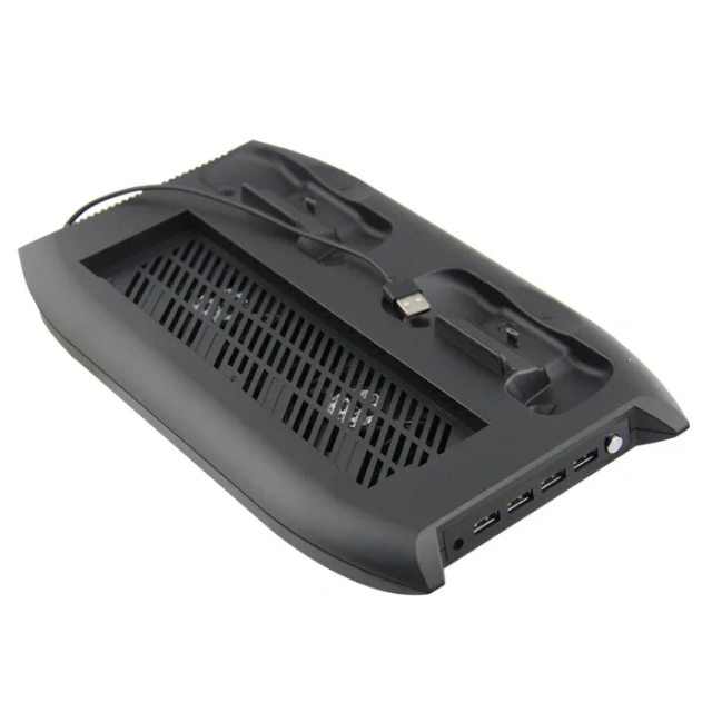 New for Xbox one X Stand Cooling Fan with Games Storage Charging Station 4 USB ports for Xbox one X