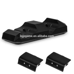 Dual Charging Dock Charger Station w/2 x1200mAh Rechargeable Battery for Xbox One/X Controller