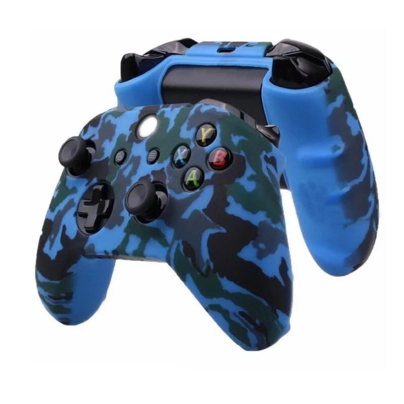 Camo Silicone Rubber Case Cover Protect Grips For Xbox one S X Controller Case