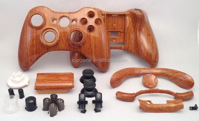 Custom Shell for Xbox 360 Hydro Dipped Woodgrain Controller Shell Mod Kit And Parts for Xbox 360