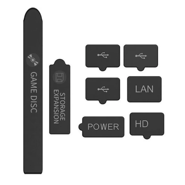 Dustproof Kit for XBox Series X Console Protective Dust Plug For Xboxes Series S Console Silicone Dust Proof Cover