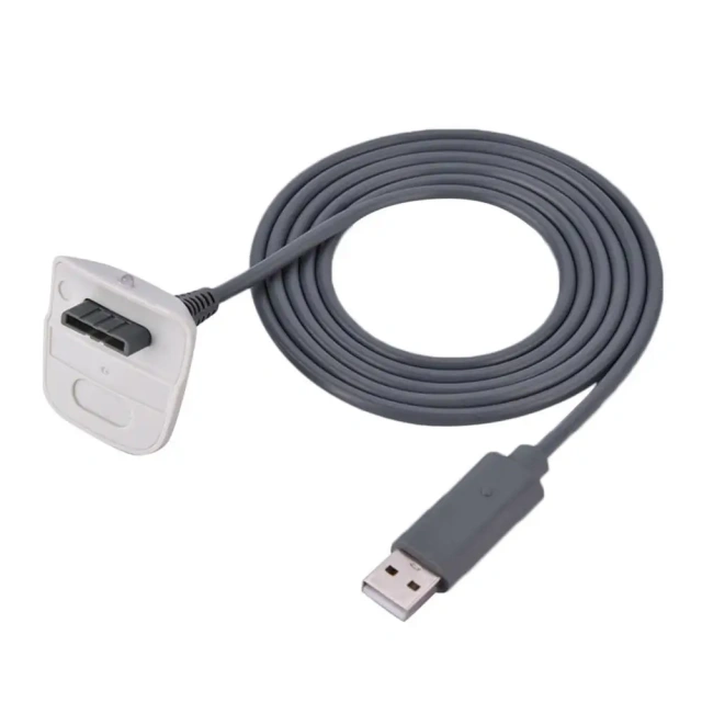 Controller Charger Cable for Xbox 360 Wireless Controller USB Charging Cable Replacement