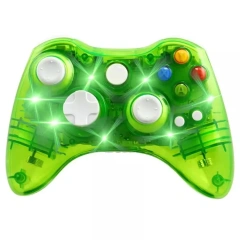 Clear Colour Wireless Controller for Xbox 360 Brand New USB Controller Gaming with Led for Xbox 360/PC