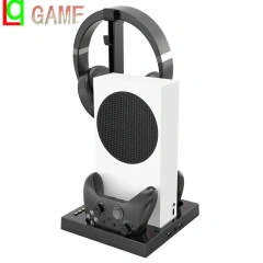 Double charger stand For Xbox SERIES S game console Controller cooling base Charging Dock for Xbox S headphone stand bracket