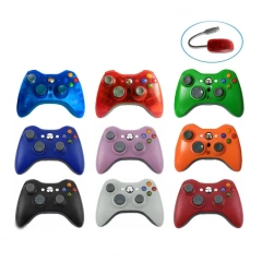 Wireless Controller For Xbox 360 Console and for PC Includes Receiver 2.4G Games Controller Wireless Gamepad