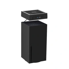 Top-mounted For Xbox Series X Cooling Fan Cooler With LED Strip Lights With 2 USB Ports Game Console Cooling Fan