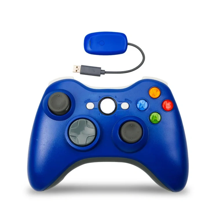 Wireless Controller For Xbox 360 Console and for PC Includes Receiver 2.4G Games Controller Wireless Gamepad