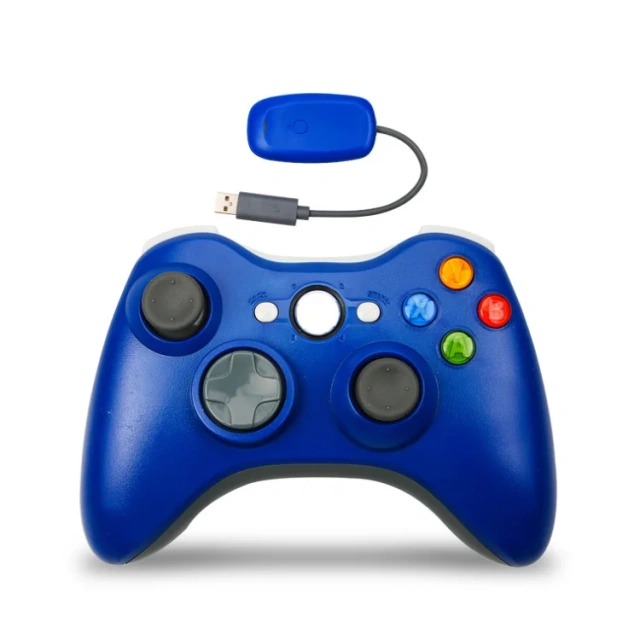Wireless Controller For Xbox 360 Console and for PC Includes Receiver 2.4G Games Controller Wireless Gamepad