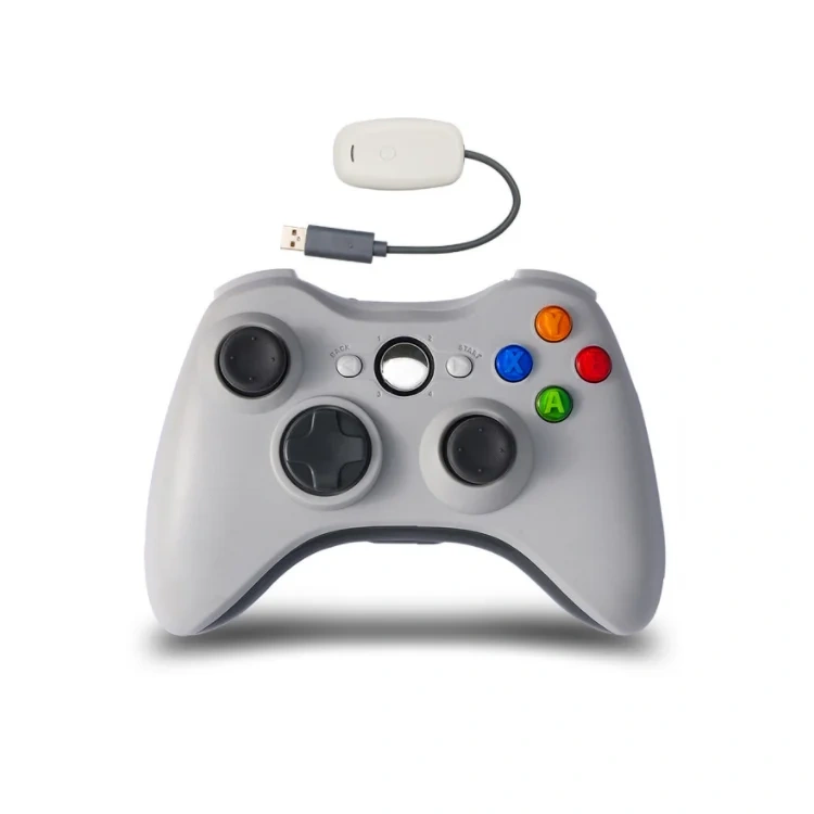 Wireless Controller For Xbox 360 Console and for PC Includes Receiver 2.4G Games Controller Wireless Gamepad
