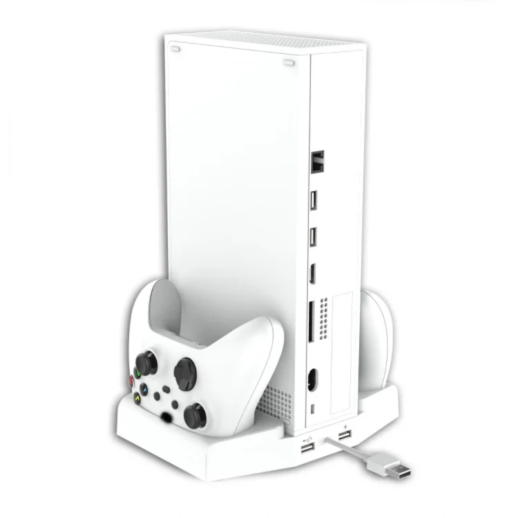 With Headset Hook Charger Cooling Fan Stand For Xbox Series Console Cooling Fan Game Controller Charging Dock Station