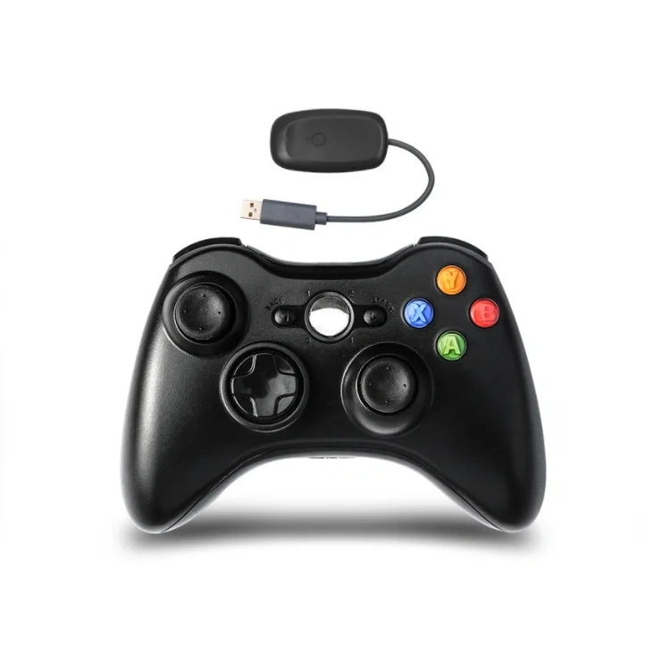 Wireless Controller For Xbox 360 Console and for PC Includes Receiver 2.4G Games Controller Wireless Gamepad