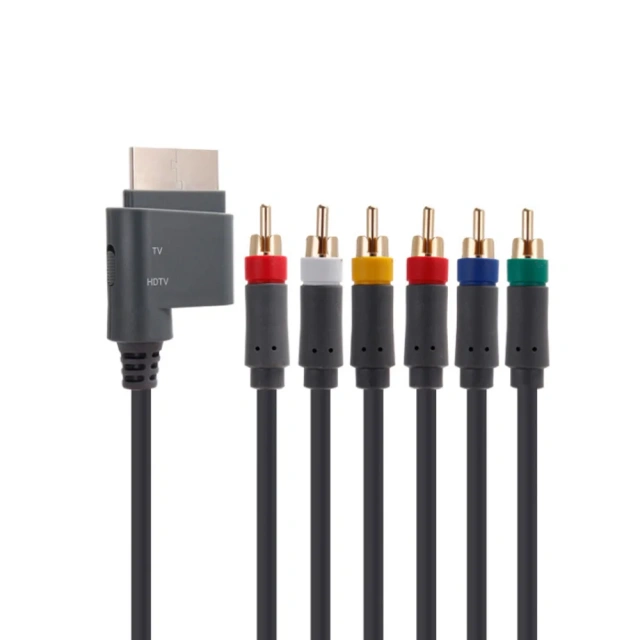 Component HD AV Cable Audio Video TV Lead with Switch for Xbox 360 HDTV AV Cable Cord