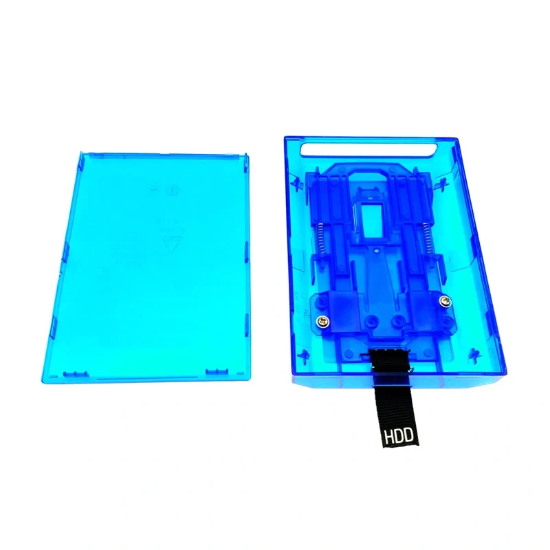 For XBox 360 S for 360 Slim Hard Drive Shell Case Older for XBox 360 Hard Drive Slim CLEAR BLUE