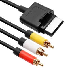 1.8m AV Cable 3RCA Lead Cord For Xbox 360 S Slim Composite AV Audio Video Cable
