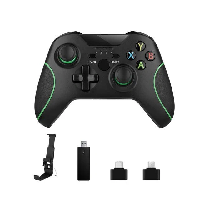 Wireless Gamepad 2.4G Game Controller For Xbox One Wireless Controller with Adapter and Clip