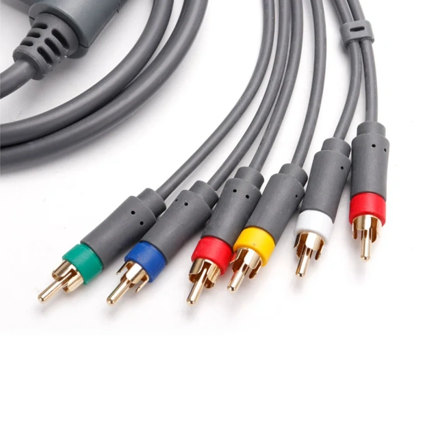 Component HD AV Cable Audio Video TV Lead with Switch for Xbox 360 HDTV AV Cable Cord