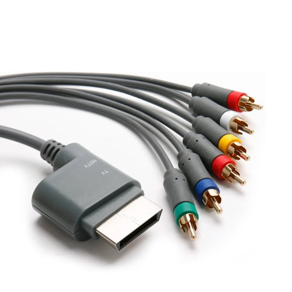 Component HD AV Cable Audio Video TV Lead with Switch for Xbox 360 HDTV AV Cable Cord