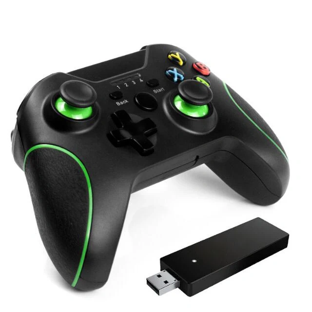 Wireless Gamepad 2.4G Game Controller For Xbox One Wireless Controller with Adapter and Clip