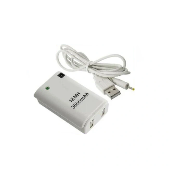 For Xbox 360 Battery 4800MAH/3600MAH Rechargeable Battery Pack Plug Play Charger Cable For Xbox 360 Battery