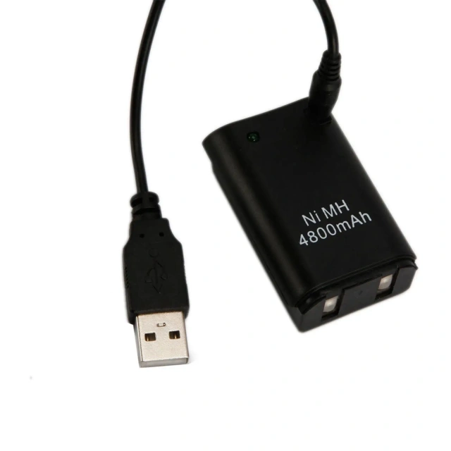 For Xbox 360 Battery 4800MAH/3600MAH Rechargeable Battery Pack Plug Play Charger Cable For Xbox 360 Battery