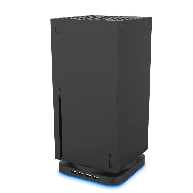 Blue Light Stand with USB 2.0 HUB For Xbox series X Console Hub Vertical Stand Holder Bracket
