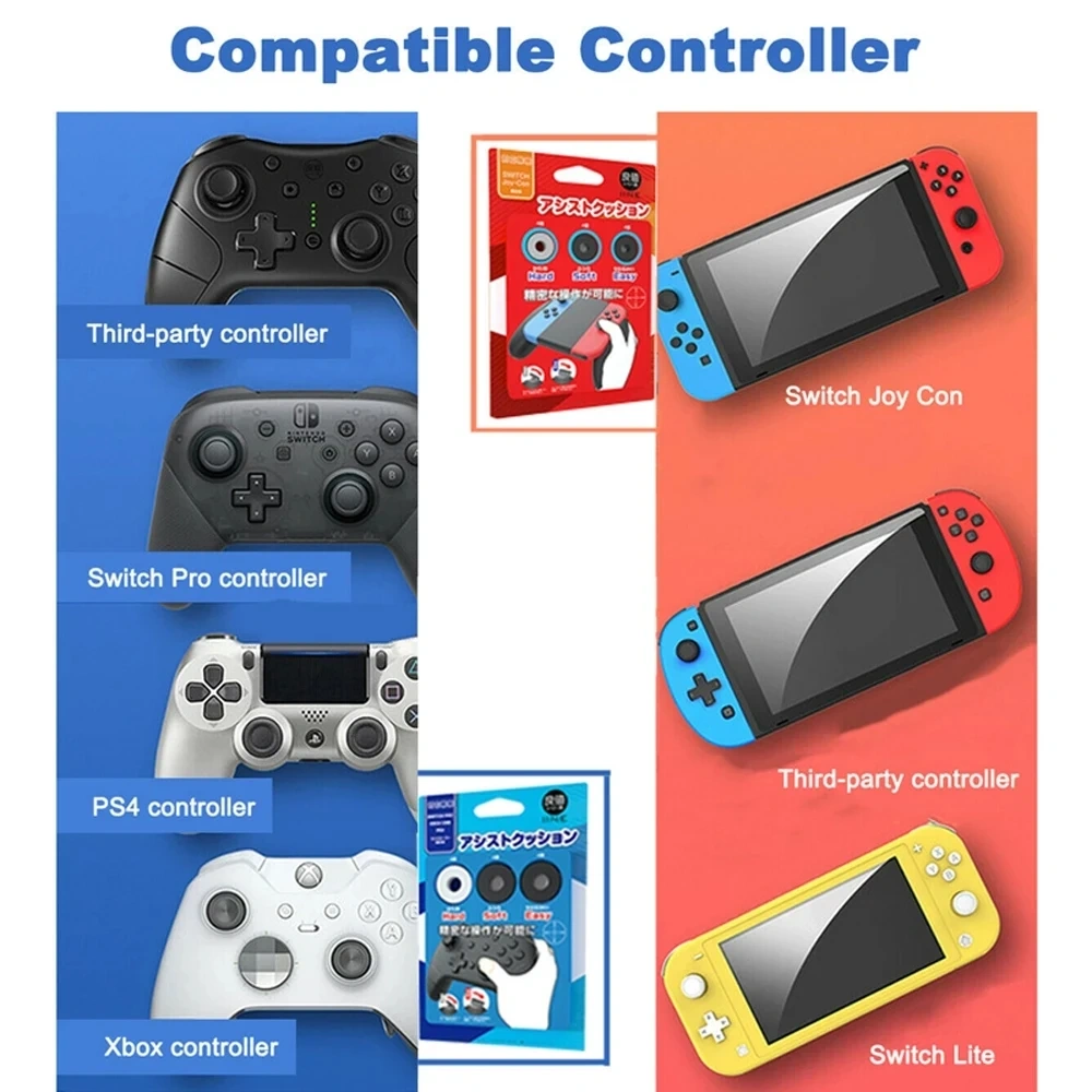 Thumbstick Tension Adjustment Analog Stick Aim Assist Assistant Ring For XBox One/Nintendo Switch Pro/PS4/PS5 Controller