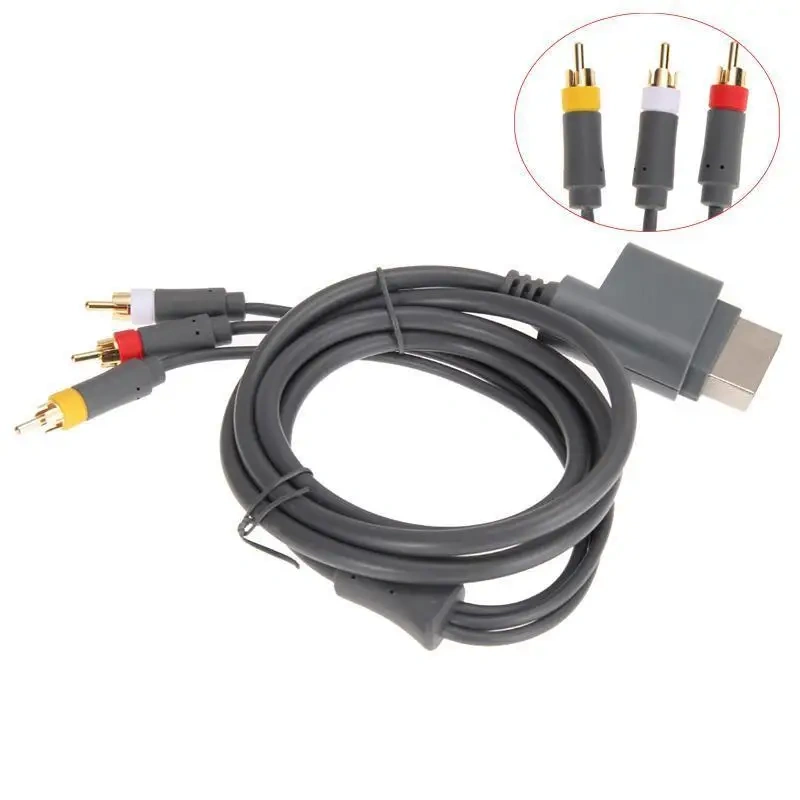 For Xbox 360 AV Cable HD TV Composite Audio Video Game Consoles Wire Lead Optical Cables Cord for Xbox 360 AV Cable