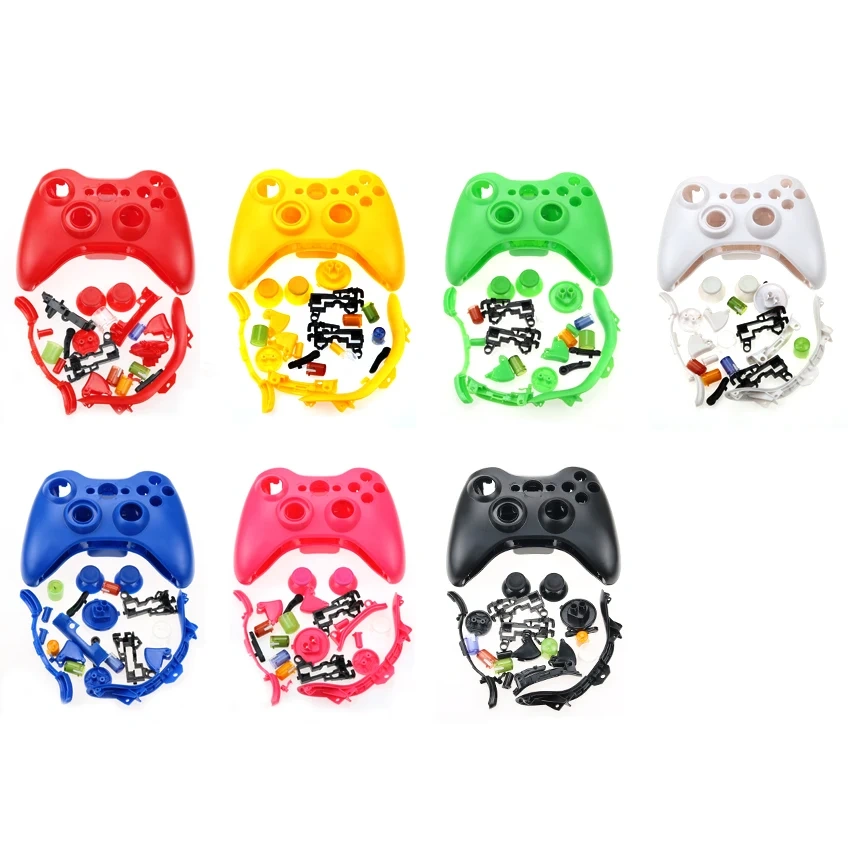 Pure Colors Shell Housing Case for Xbox 360 Wireless Controller Gamepad Full Housing Shell Set ReplaceMent