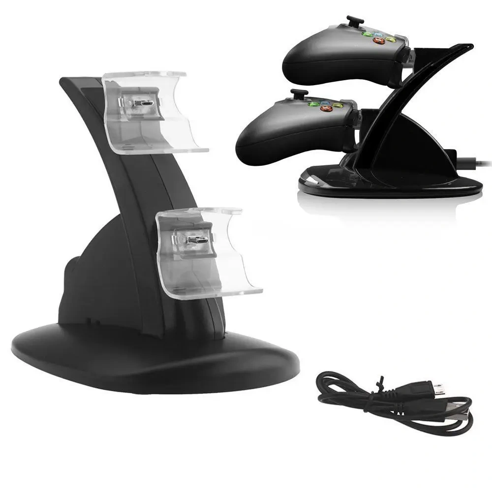 Dual Charging Dock Charger Station for Xbox One/S Controller Charger Stand Charging Base