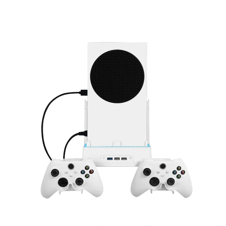 Holder RGB Wall Mount Brackets Kit Cooling Stand for Xbox Series S Console Storage Stand Base Cooling Fan