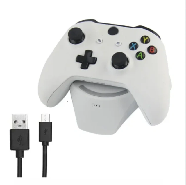 Controller Charging Dock and Rechargeable Battery Set For Xbox One S Wireless Controller Charger Stand Charging Dock Station