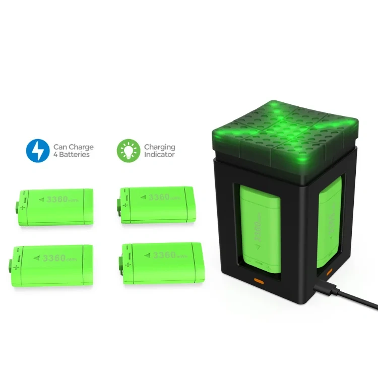 Rechargeable Controller Battery Pack with Charger for Xbox Series S/X Wireless Controller Battery Charger Charging Dock