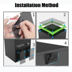 Vent Cover Dustproof Set for Xbox Series X Game Console Dust Plug Net Rack Mesh Filter Kit