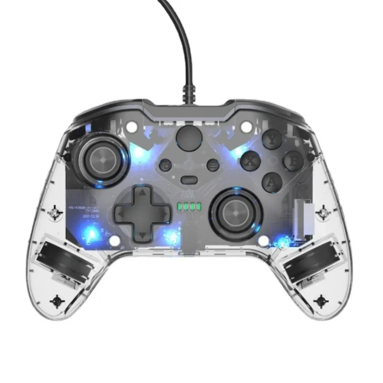 Transparent Lights Wired Game Controller For Xbox One PC Gamepad Cool Colorful Wired Controller