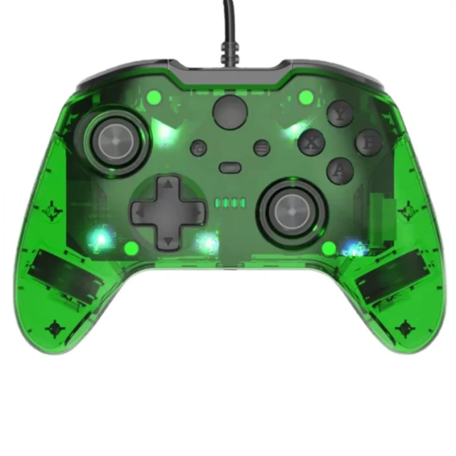 Transparent Lights Wired Game Controller For Xbox One PC Gamepad Cool Colorful Wired Controller