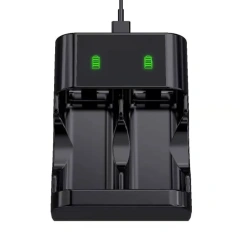 Battery Charging Dock Charger for Xbox one/S/Series X Controllers Battery Charging Dock with 2 Rechargeable Battery Packs