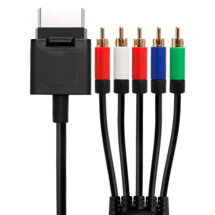 1.8m/6Ft Composite Cord RCA AV Cable For Xbox 360 Slim HD TV AV Component Cable Lead Cord