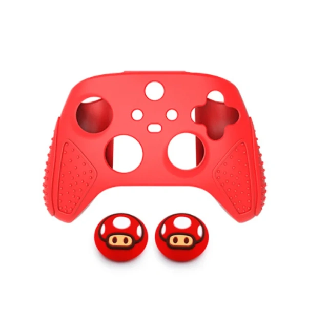Silicone Case + Thumb Grips For XBOX Series X Controller Case Skin Anti Slip Protective Case Joystick Cover