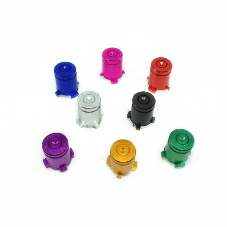 Metal Bullet Buttons ABXY Button Mod Kit for Xbox One Wireless Controller Part Metal Buttons Set