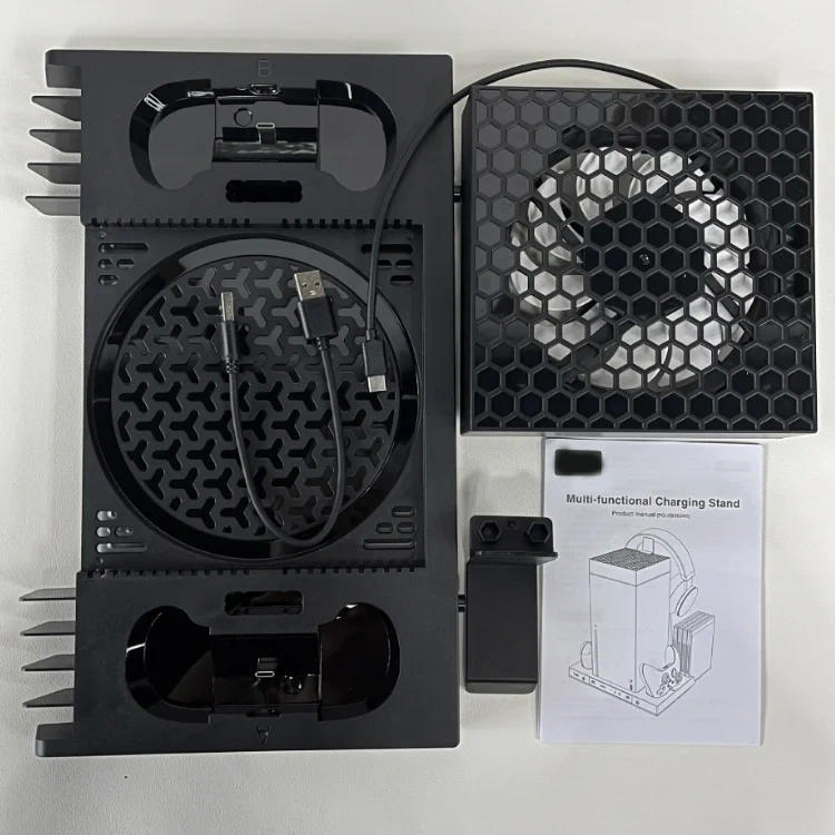 High Performance Cooling Hanging Bracket for Xbox Series X Automatic Fan RGB LED Display