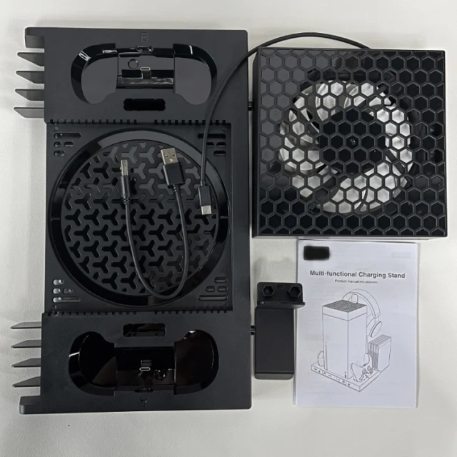 High Performance Cooling Hanging Bracket for Xbox Series X Automatic Fan RGB LED Display