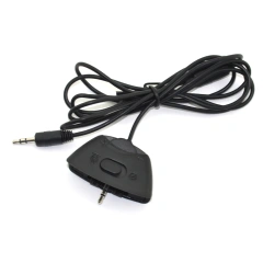 Replacement Talkback Puck Cable Headset Adapter for Xbox 360 Live Chat Headset Headphone Cable