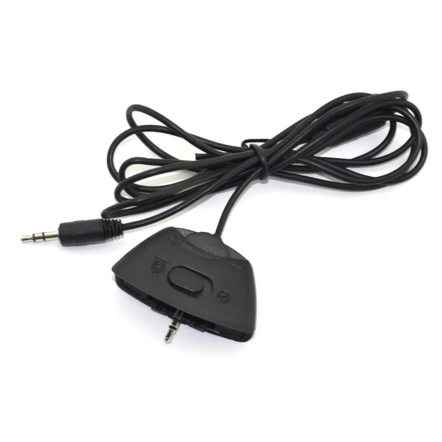Replacement Talkback Puck Cable Headset Adapter for Xbox 360 Live Chat Headset Headphone Cable