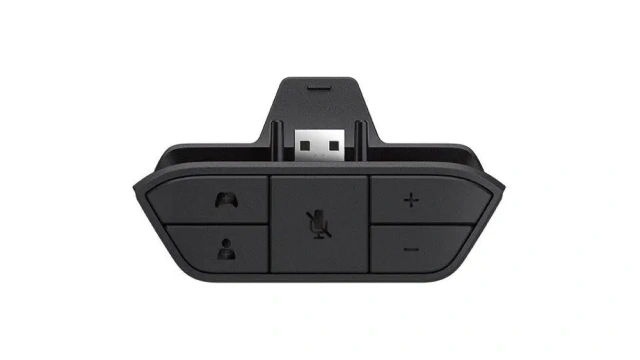 Stereo Headset Adapter For Xbox One Game Controller Headset Adapter Audio Mic Headphone Converter