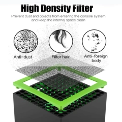 Vent Cover Dustproof Set for Xbox Series X Game Console Dust Plug Net Rack Mesh Filter Kit