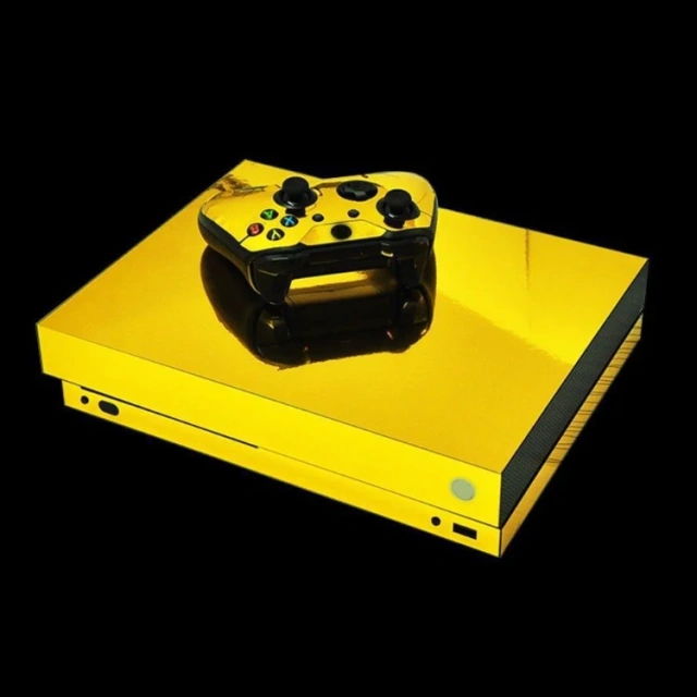 Electroplate Colorful Skin Wrap Game  Accessories For Xbox One X Gaming Console Controller Stickers
