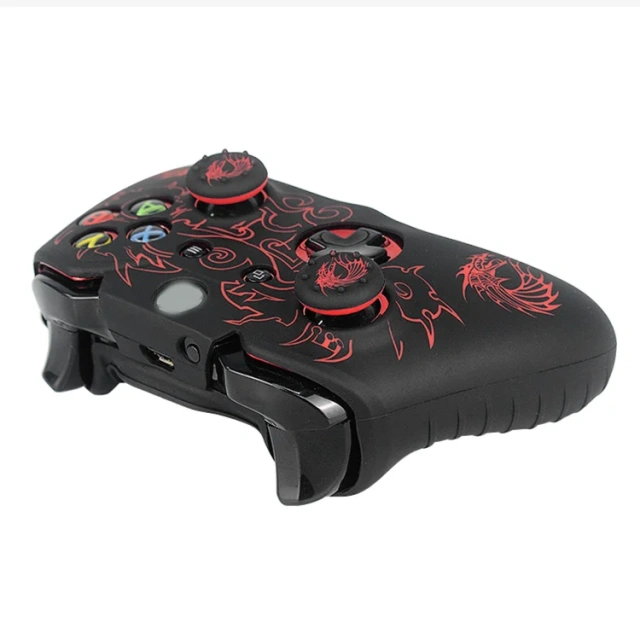 For Xbox One Controller Skin Cover Case Protective Silicone Rubber Grip Case with Joystick Thumb Grips Cover