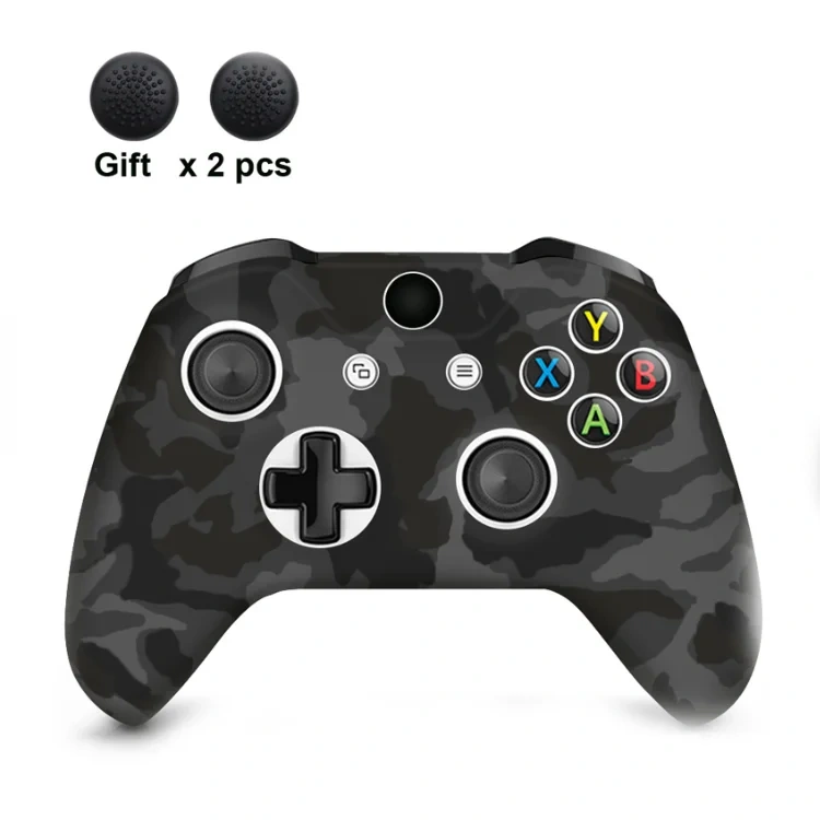Controller Silicone Protective Case and Thumb Grips For Xbox One S Soft Shell Skin Case Thumbstick Joystick Cover